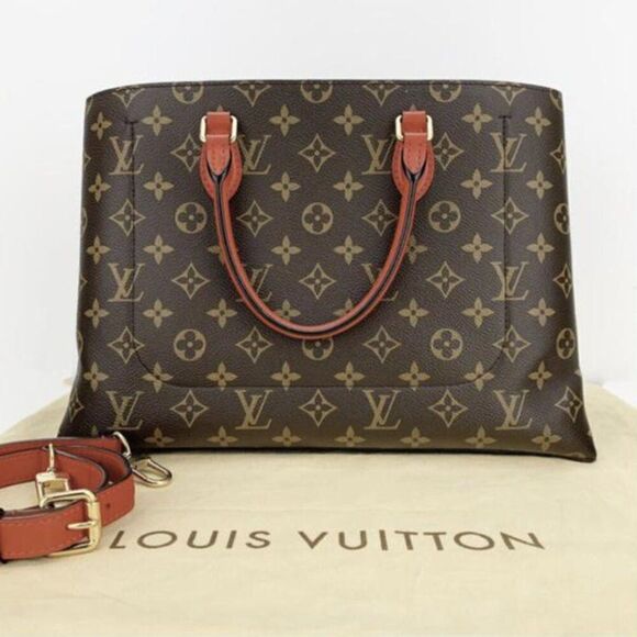 Louis Vuitton Monogram Flower Tote Shoulder Handbag - Picture 6 of 13